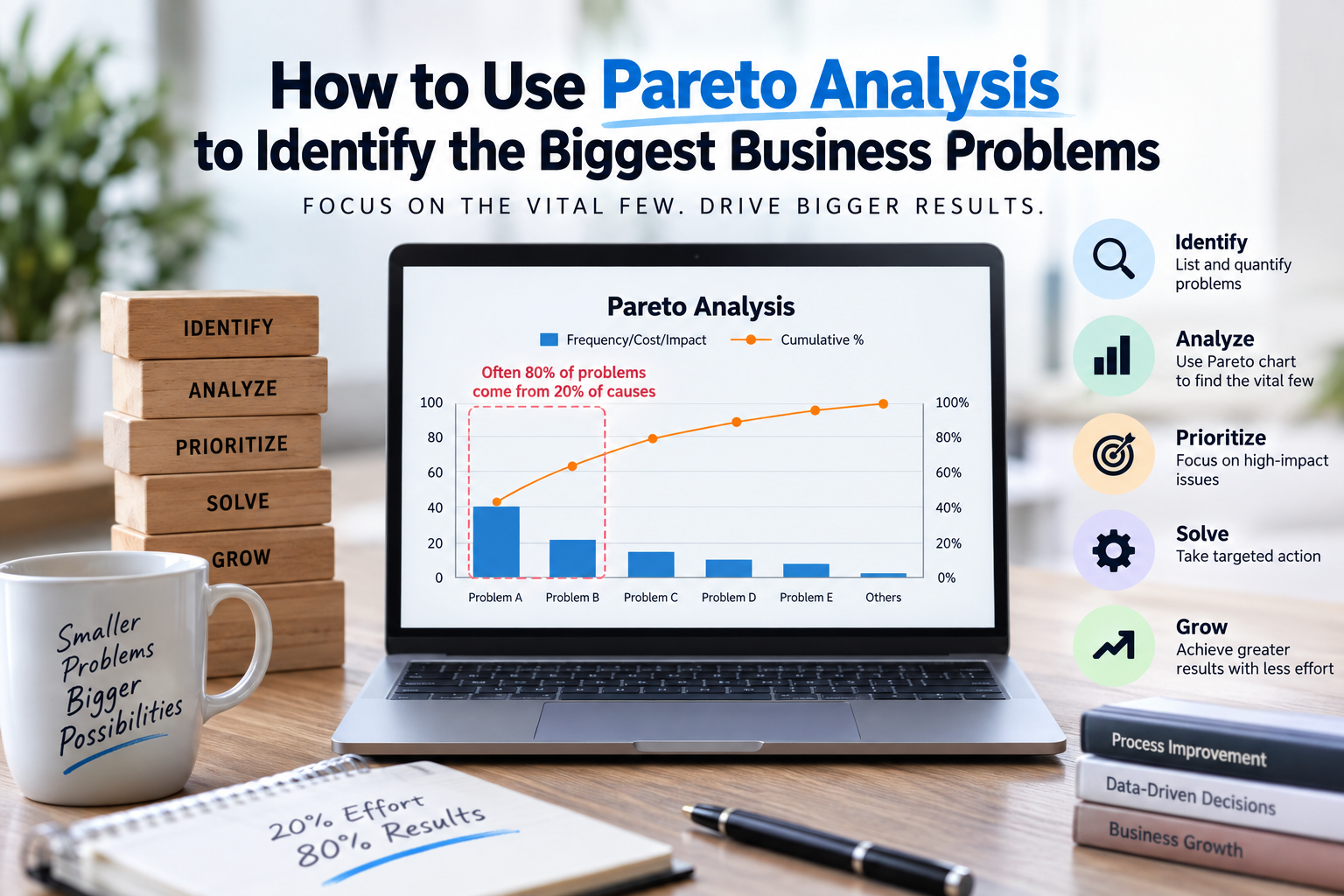 How to Use Pareto Analysis to Identify the Biggest Business Problems